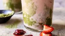 Iced Strawberry Milk Matcha Latte