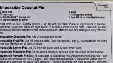 Imposible Coconut Pie