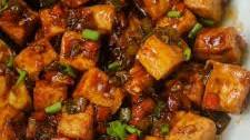 Indo Chinese-Style Chilli Tofu (Vegan)