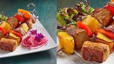 Indonesian Spicy Mango Pork Skewers