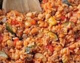 Italian Sausage Bean and Rice Skillet