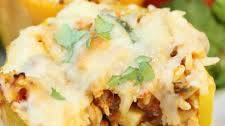 Italian Stuffed Peppers with Ground Beef