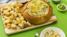Jalapeño Rice Spinach Bread Bowl