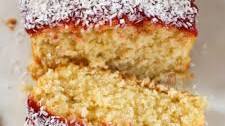 Jammy Coconut Loaf Cake!