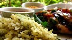 Jasmine Rice With Garlic, Ginger, and Cilantro