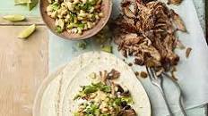 Jerk pulled pork with banana salsa