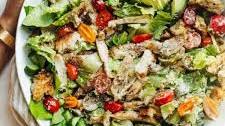Juicy Grilled Chicken Caesar Salad (chicken thighs!)