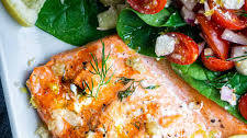 Juicy Grilled Salmon with Garlic Butter