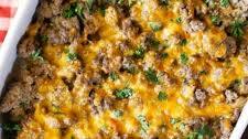 Keto Ground Beef Casserole