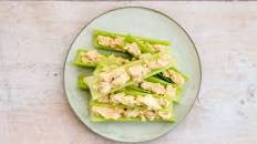 Keto Peanut Butter and Cream Cheese Stuffed Celery