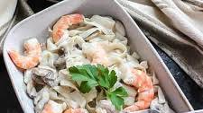 Keto Shrimp Alfredo with Tofu Shirataki Noodles