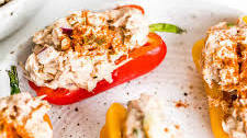 Keto Tuna Salad Stuffed Mini Peppers