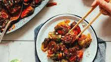 Korean Gochujang Stir-Fried Brussels Sprouts