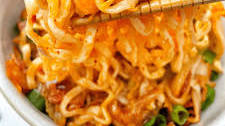 Korean Kimchi Bacon Cheese Ramen