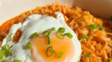 Korean Spicy Ramen Noodles with Cheese