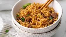Korean-Style Ground Beef Ramen