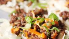 Korean Style Spicy Beef Tacos