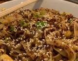 Korean chilli and garlic tofu noodles
