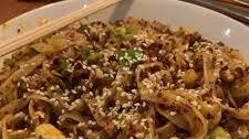 Korean chilli and garlic tofu noodles