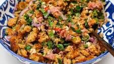 Laotian Nam Khao (Crispy Rice Salad)