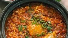 Lazy Korean Spicy Tofu Noodle Soup