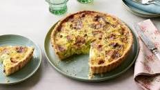 Leek and Stilton quiche