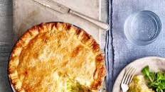 Leek, cheese & potato pie
