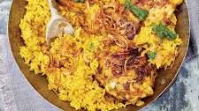 Leela Punyaratabandhu's Ghee-Smoked Chicken & Rice with Spicy Mint Sauce