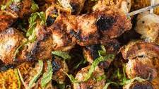 Lemon Basil Chicken Kebabs