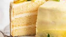 Lemon Cake - with a secret Fluffy Lemon Frosting