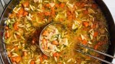 Lemon Chicken Orzo Soup