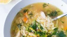 Lemon Chicken Orzo Soup