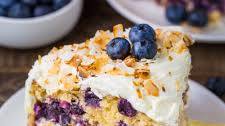Lemon Coconut Blueberry Cake