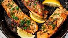 Lemon Dill Pan Fried Salmon