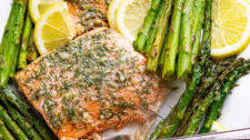 Lemon Dill Salmon with Asparagus (One Pan)