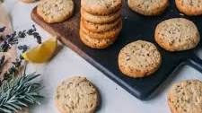 Lemon Lavender Shortbread Cookies
