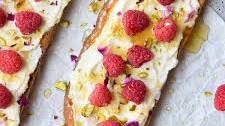 Lemon Ricotta Raspberry Toast