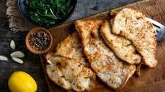 Lemon and Garlic Chicken With Spiced Spinach