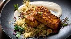 Lemon and Herb Grilled Tofu with Tahini Drizzle