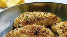 Lemon, herb & Parmesan crusted fish