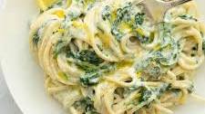 Lemon ricotta pasta & spinach