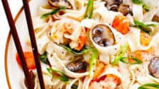 Lemongrass Coconut Noodles with Shrimp