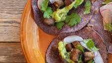 Lengua Tacos with Avocado Salsa