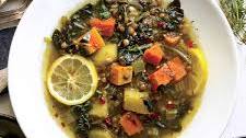 Lentil And Spinach Soup With Lemon