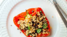 Lentil & Couscous Stuffed Peppers