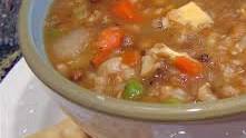 Lentil and Brown Rice Soup
