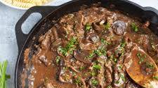 Lightened Up Beef Stroganoff