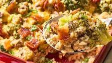 Loaded Broccoli & Beef Casserole