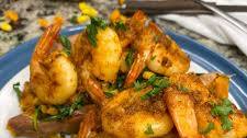 Loaded Sweet Potato w/ Spicy Shrimp in 20-Minutes