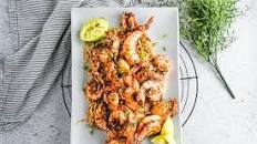 Low Carb Garlic Tofu Shirataki Noodles with Shrimp
